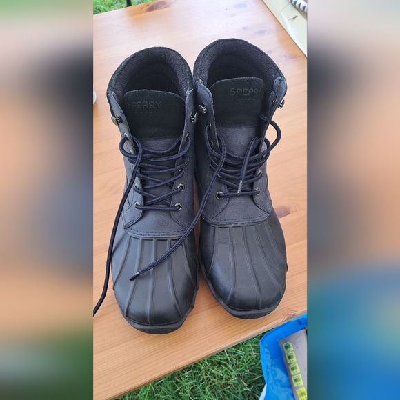 Sperry Top- Sider Brewster Boots Men's 8.5 M, Navy Blue Waterproof - Picture 2 of 4